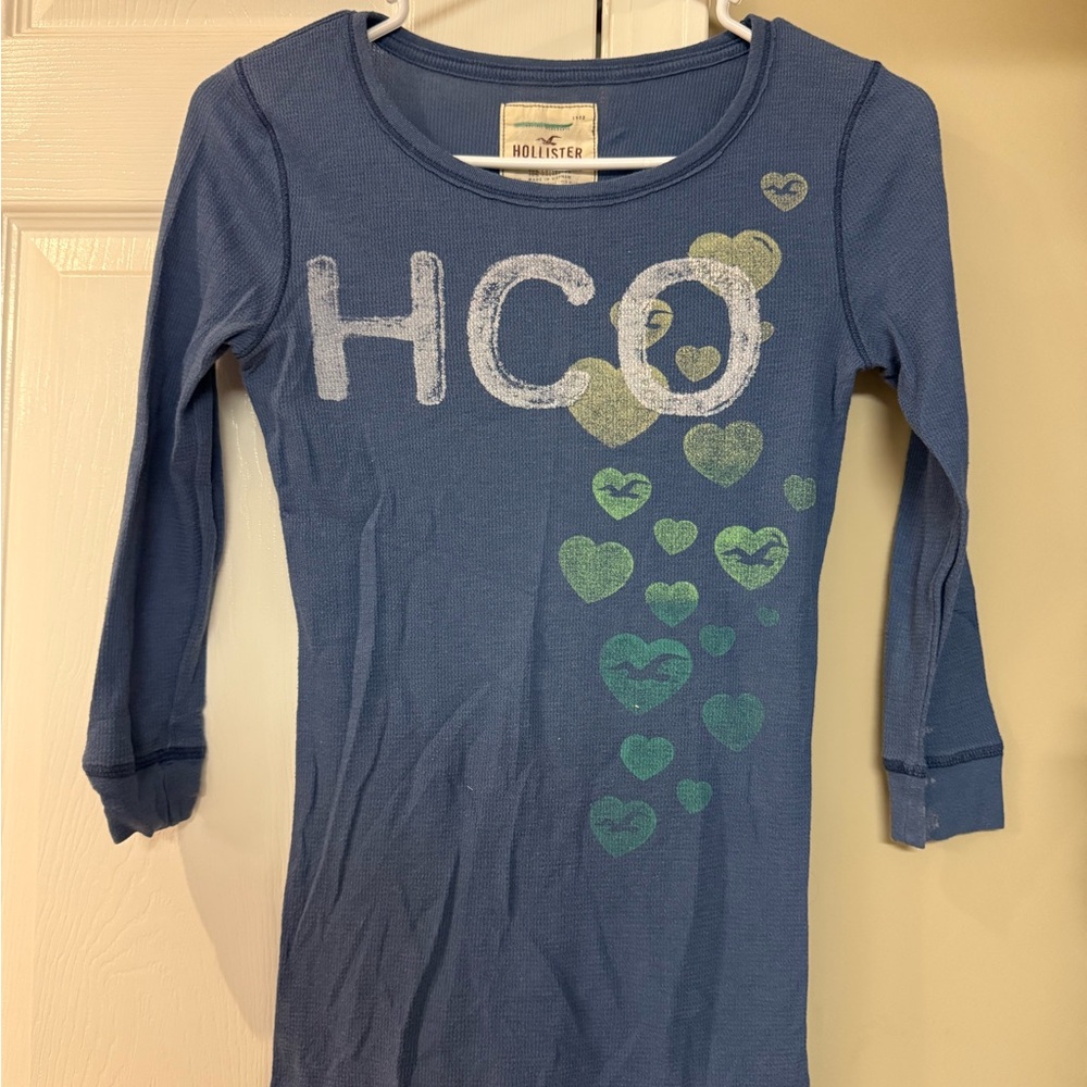 Hollister Y2K Tee with Heart Accents